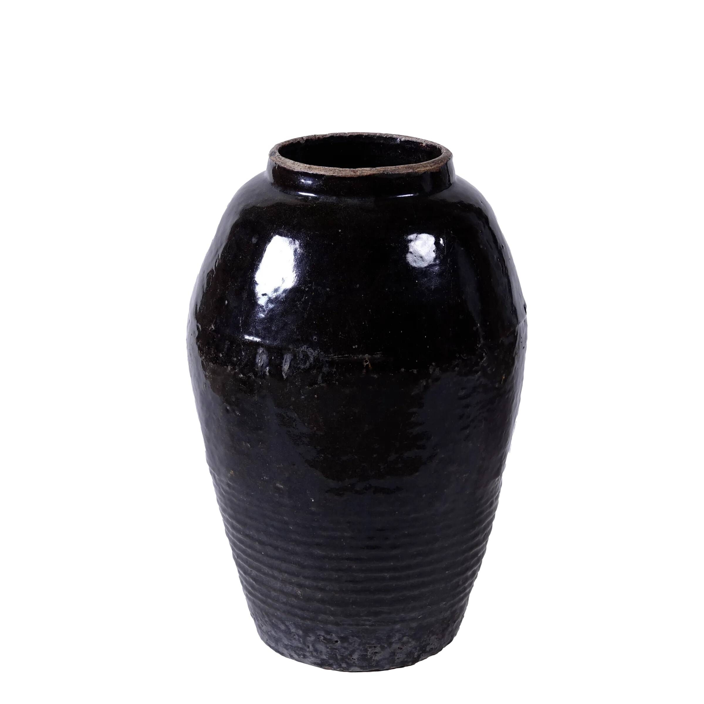 Guang - Chinese black glazed jar no. 2
