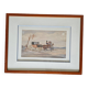 Johnny Audy (active 1840-1880) - Watercolor on paper - "The diligence" - Signed lower right