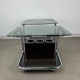 Chrome and smoked glass coffee table from the 70s.