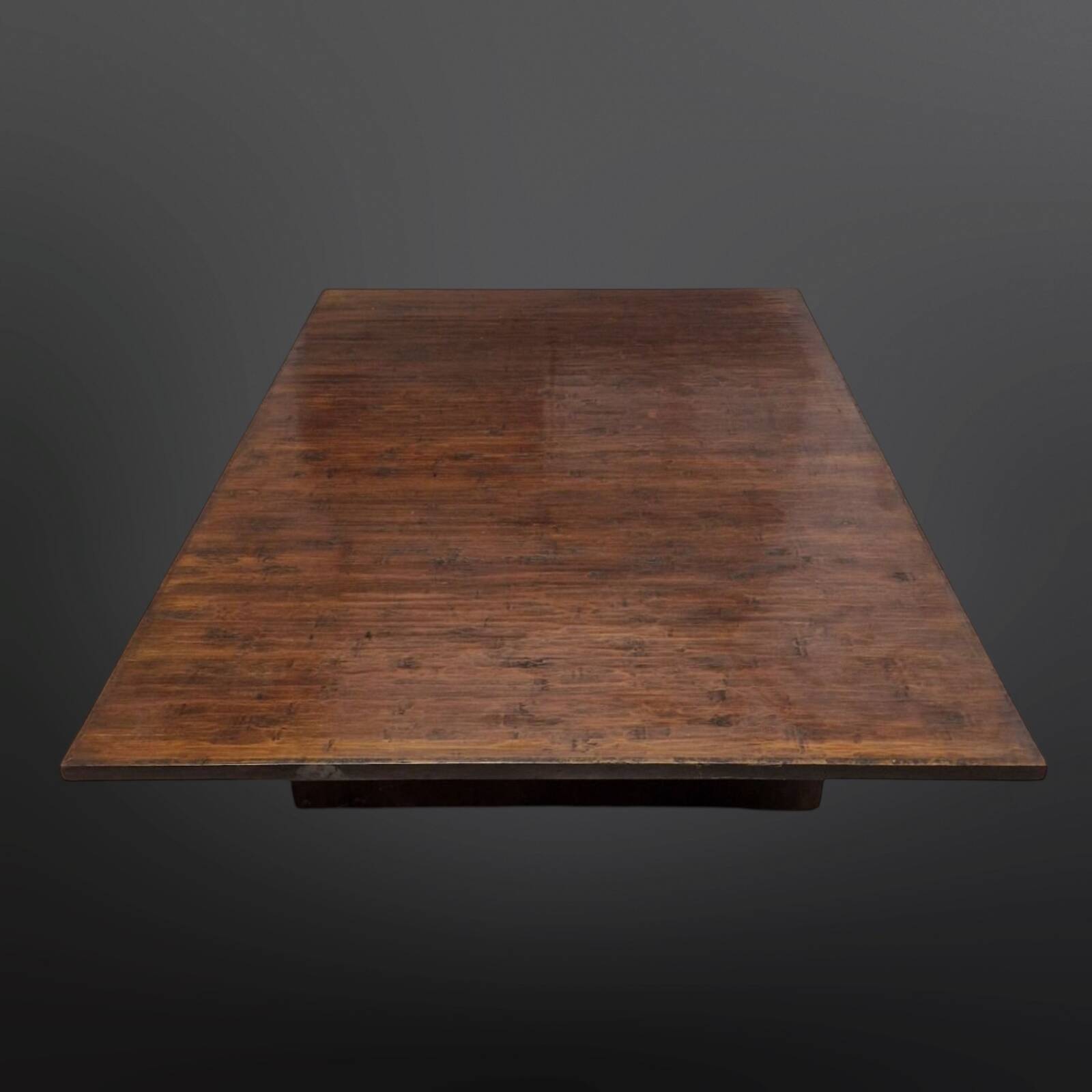 Table basse wabi sabi en bambou et bois par Axel Vervoordt, Belgique années 1980