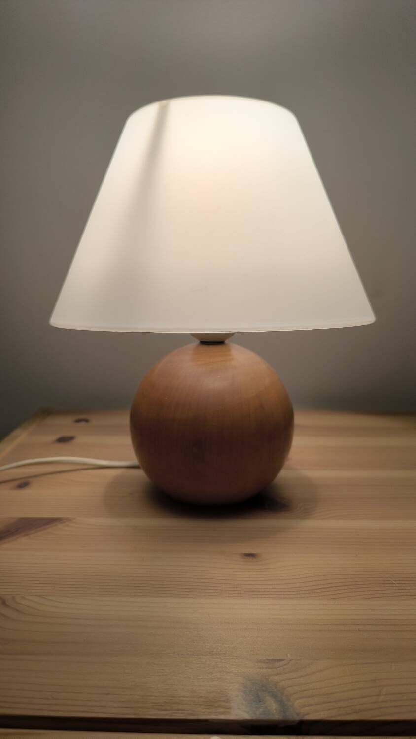 Solid wood ball lamp 1960