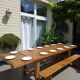 Grande table de ferme avec son banc