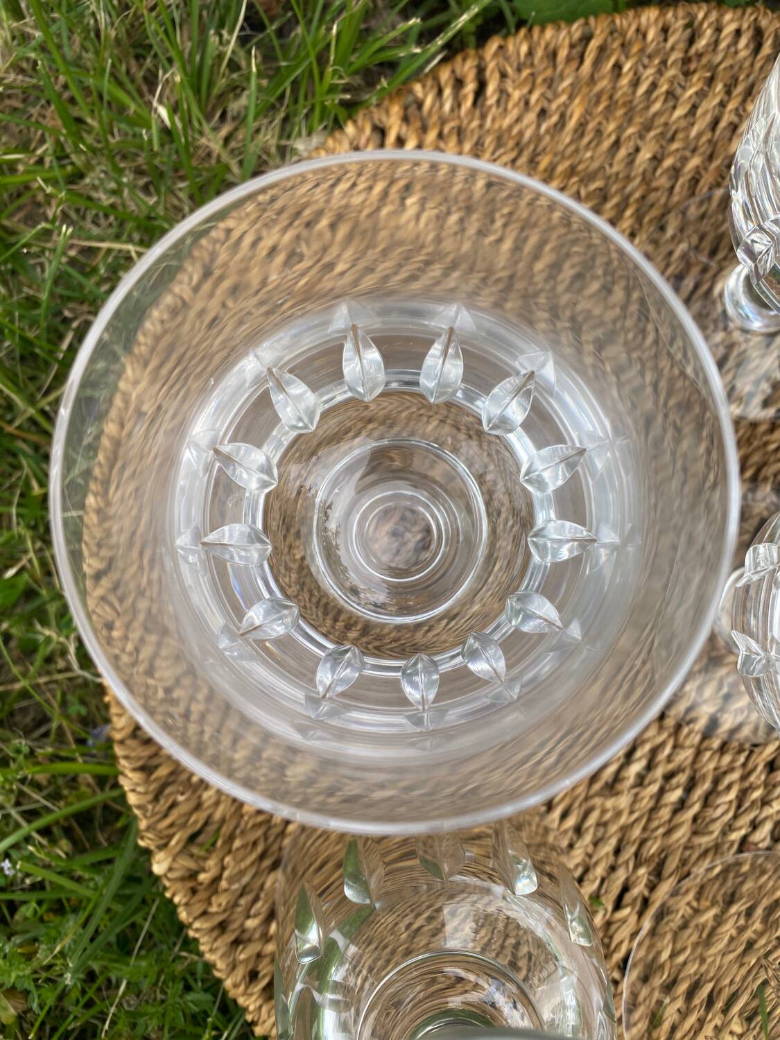 6 Portieux crystal glasses