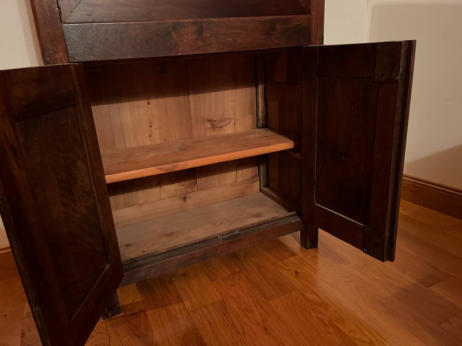 Antique drop-leaf secretary