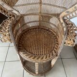 grand fauteuil rotin