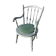 Walnut office chair, circa 1880, French origin