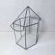 Verrière terrarium mini serre à cactus en verre et métal