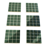 Coasters - Glass enamels - Coasters - Mosaic - Handmade - Set of 6