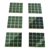 Coasters - Glass enamels - Coasters - Mosaic - Handmade - Set of 6