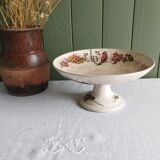 Ironstone compote E. Bourgeois Grand Dépôt Birds