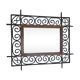 Moroccan mirror in wrought iron  52x62cm