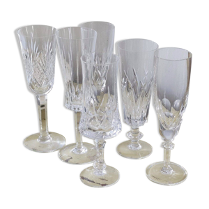 Service dépareillé - champagne cristal