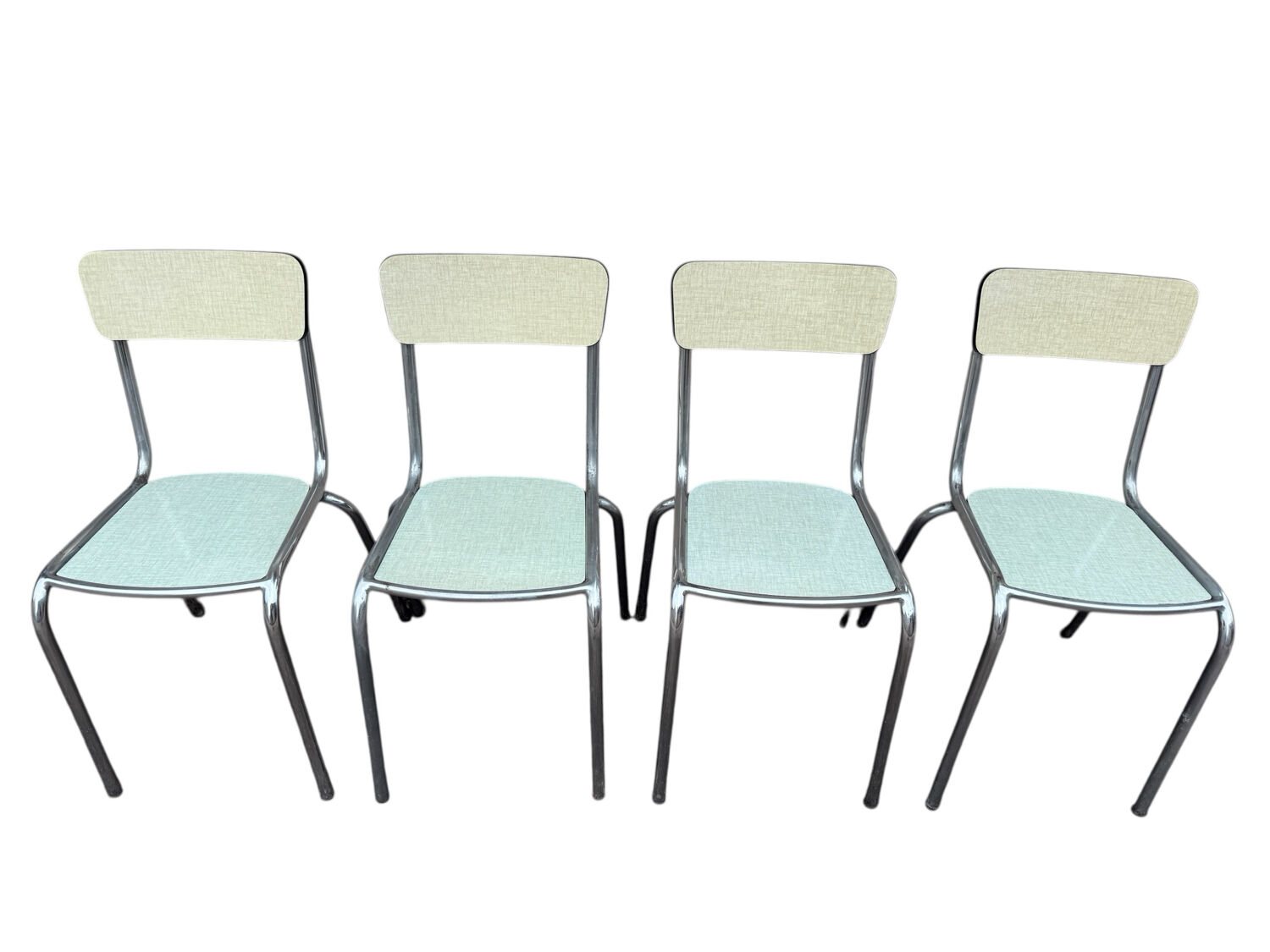 4 Formica chairs from the 50s France