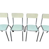 4 chaises en Formica des années 50 France
