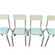 4 chaises en Formica des années 50 France