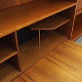 Bibliothèque en teck, design danois, années 1970, production: Danemark