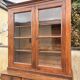Two-body oak sideboard, circa 1890 — antique glasses and assembly