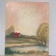 Tableau paysage champetre ancien / peinture huile