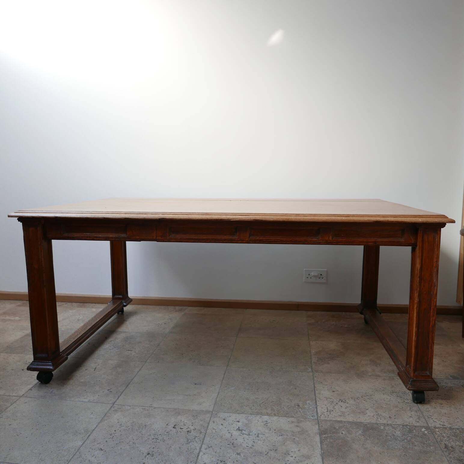 Antique English Oak Refectory Table or Kitchen Island