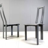Italian Model Regia Dining Chairs by Antonello Mosca for Ycami, 1980s, Set of 6
