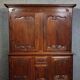 Important two-part Louis XV period solid oak buffet