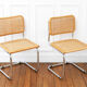 2 chaises Cesca B32 Marcel Breuer - Cannage assises refait