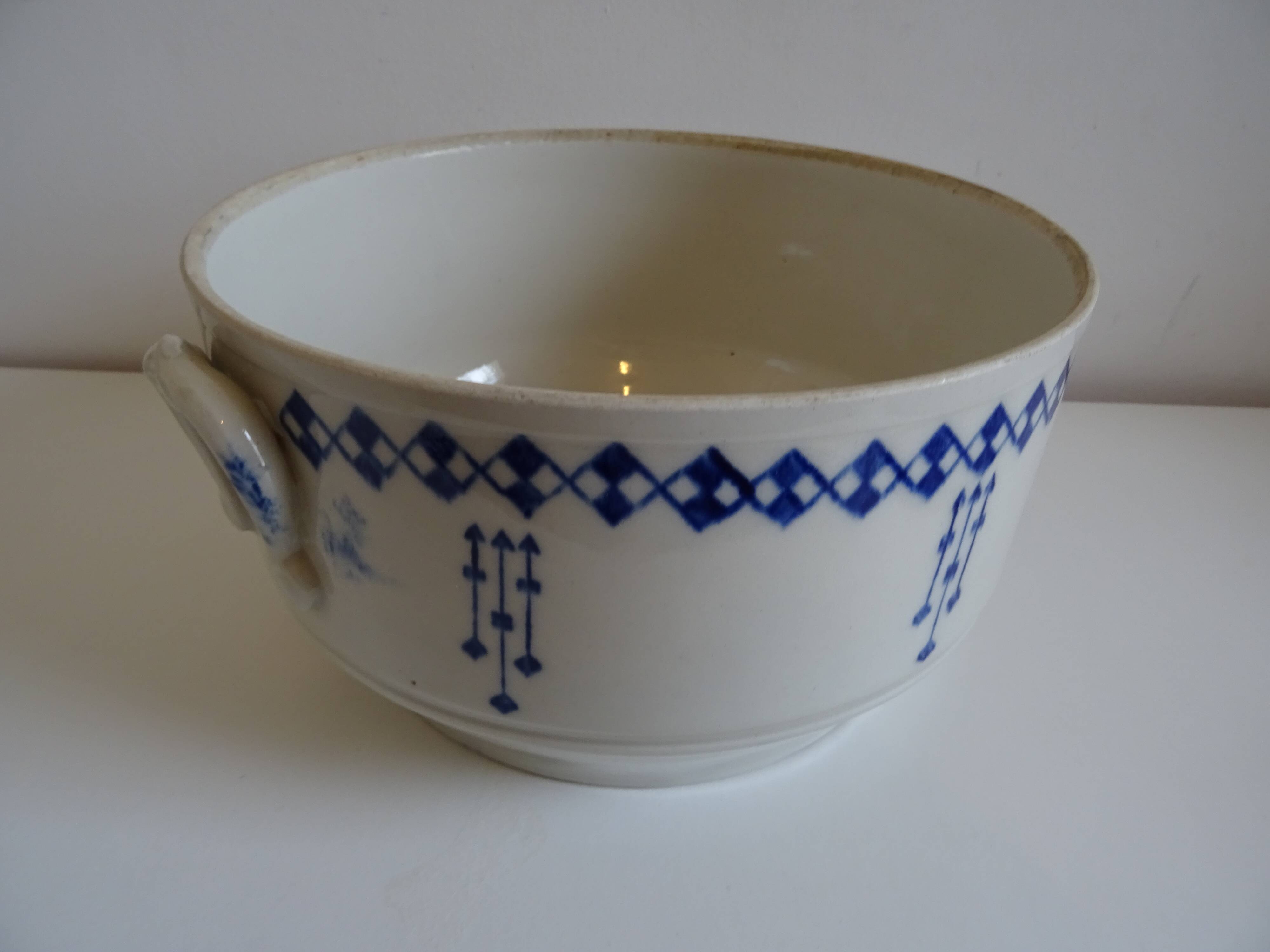 Old earthenware tureen of Saint Uze France