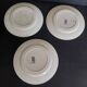 Flat plates in Digoin & Sarreguemines ironstone earthenware