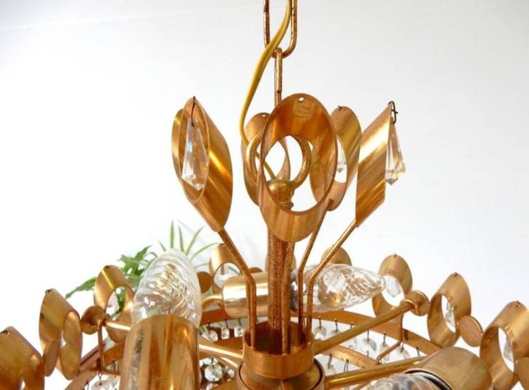 Lampe à suspension  vintage Palwa .