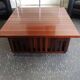 Table basse XL design vintage en bois exotique