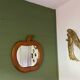 Wooden apple mirror
