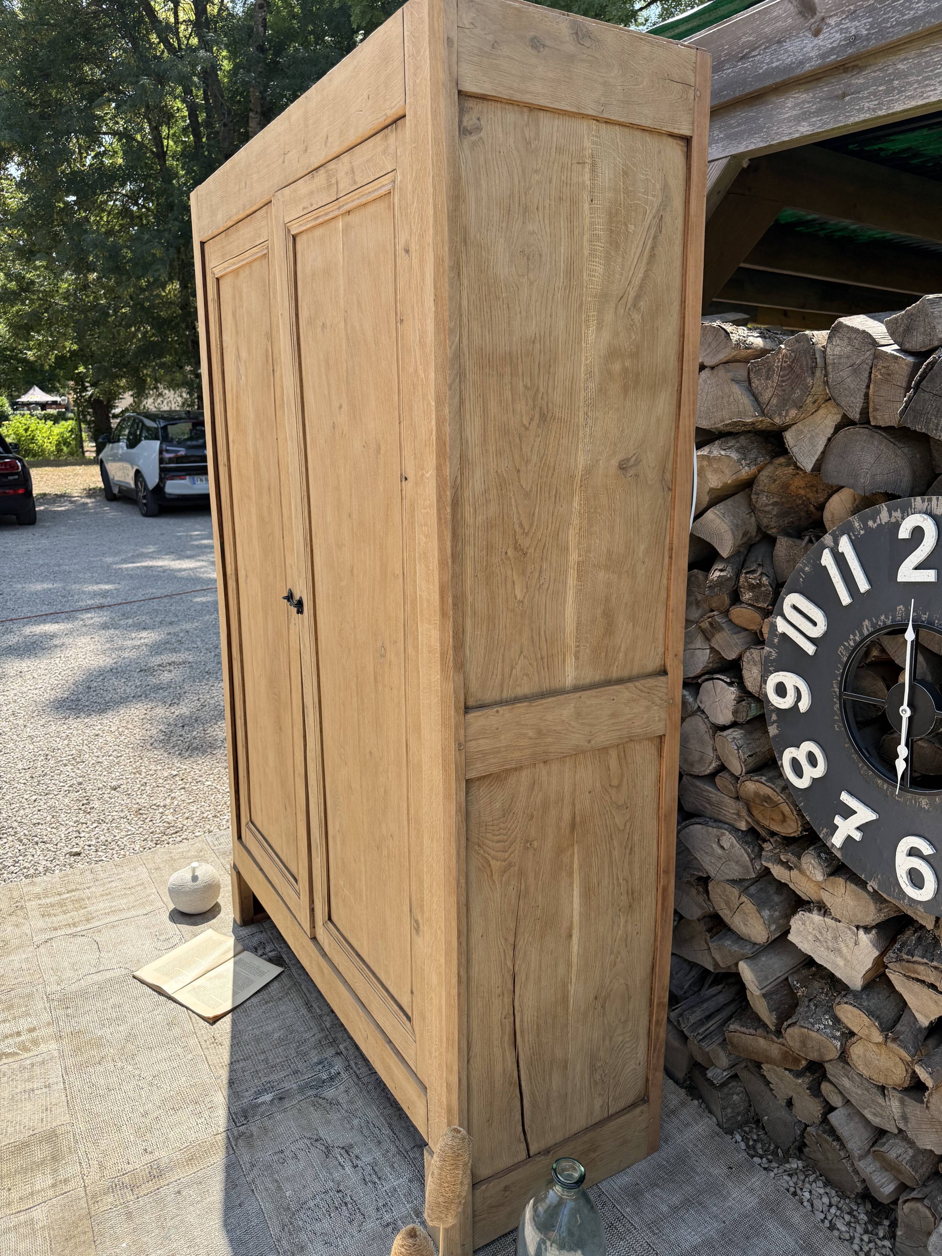 Renovated solid wood wardrobe