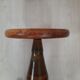 Pair of industrial stools foot in copper metal