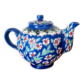 Vintage enamel ceramic teapot