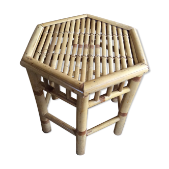 Bamboo side table