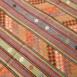 Tapis Kilim Vintage tissé à la main 6x8, 177x242Cm