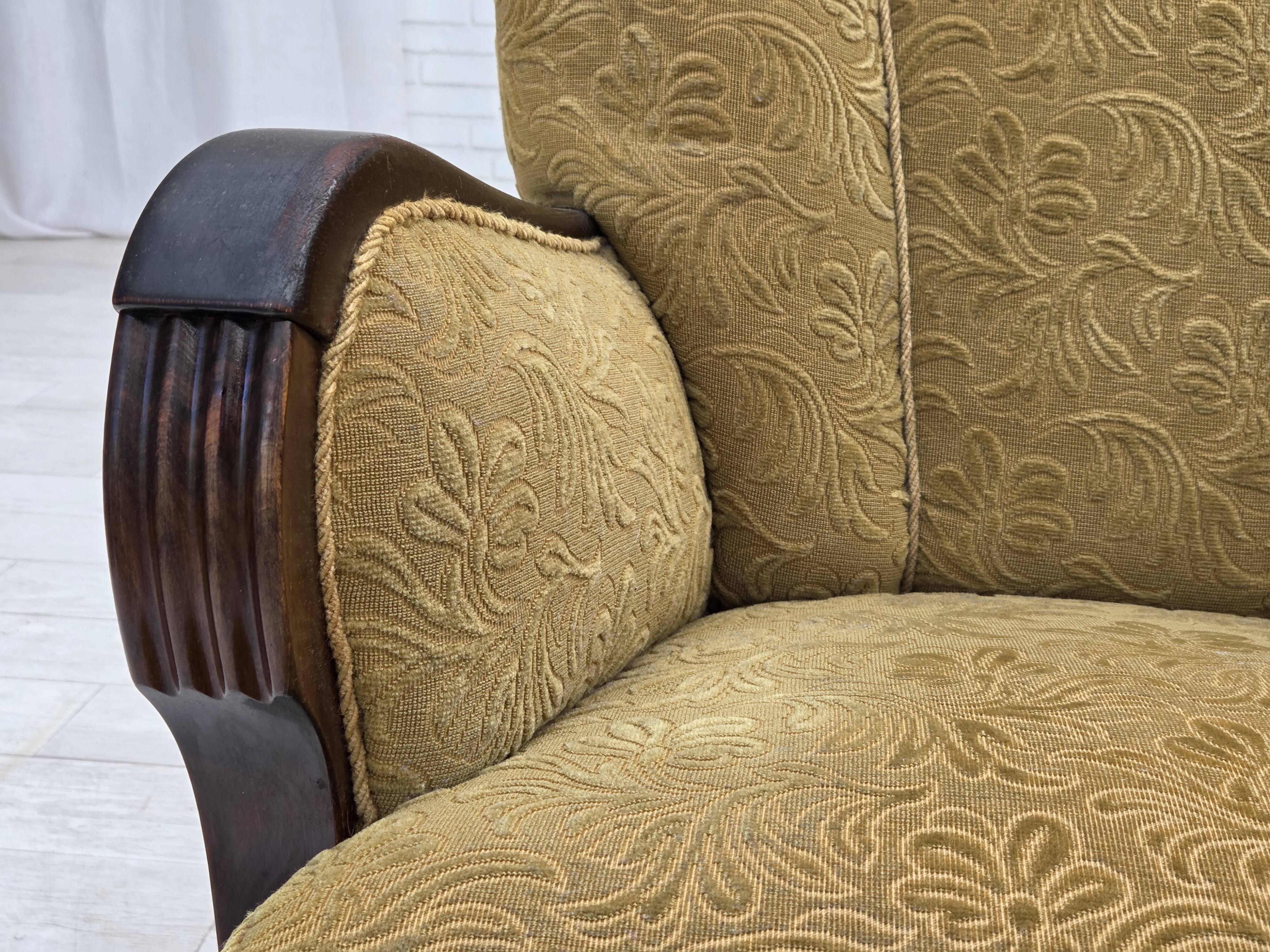 1960s, Danish design, armchair, original condition, furniture fabric.