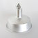Suspension vintage de style industriel aluminium. Espagne 1970
