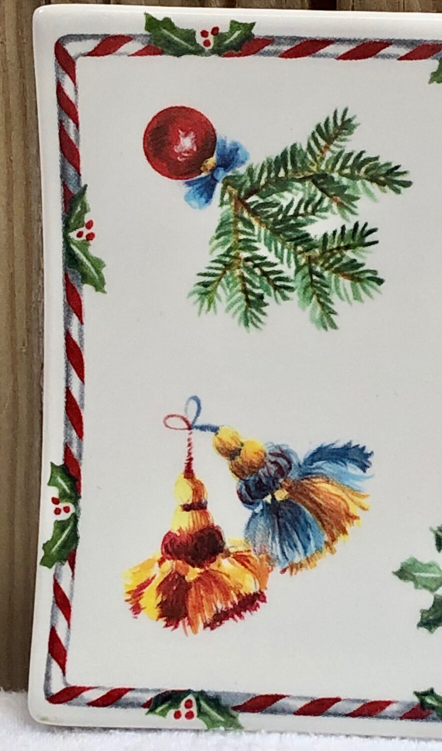 Ravier earthenware tray Gien Noel