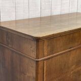 Late 19th century Louis Philippe chest of drawers in walnut and fir