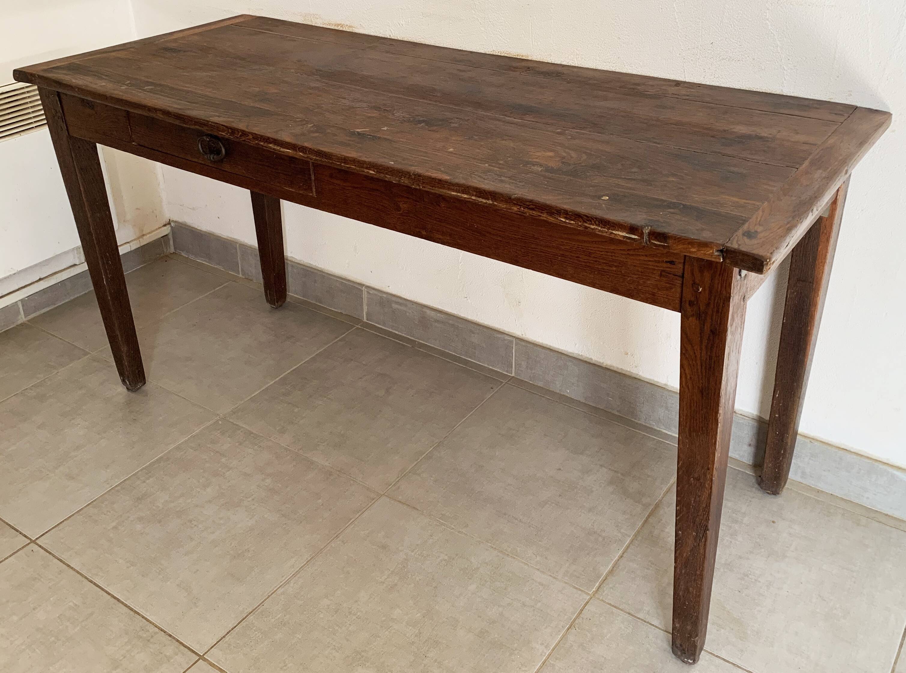 Vintage oak farmhouse/desk table from the 50s