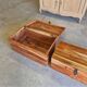 3 nesting chests in solid acacia