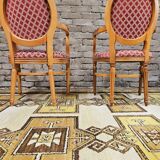 Paire de fauteuil Médaillon style Louis XV