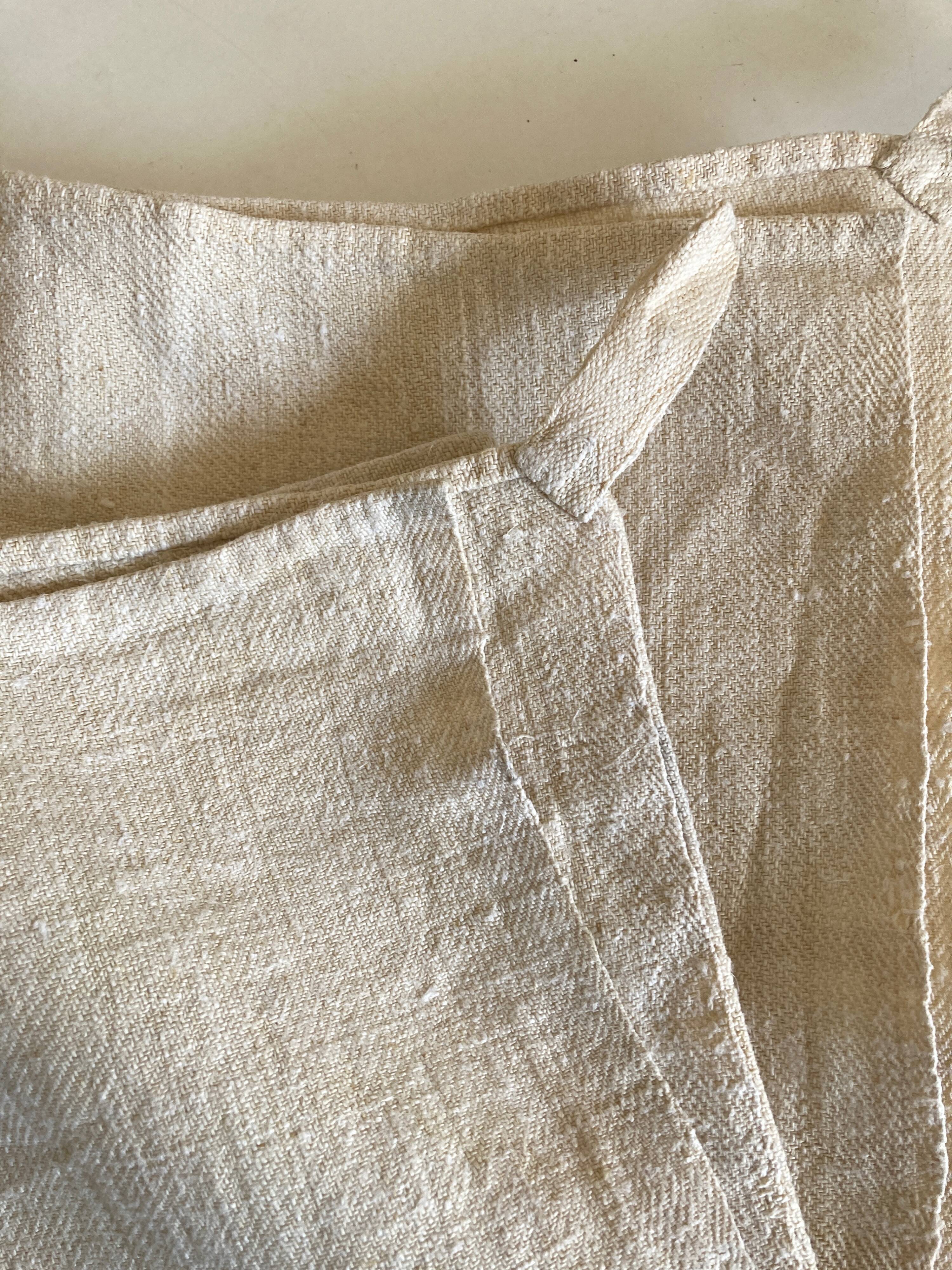 Pair of farm towels 19th reserve in raw hemp canvas