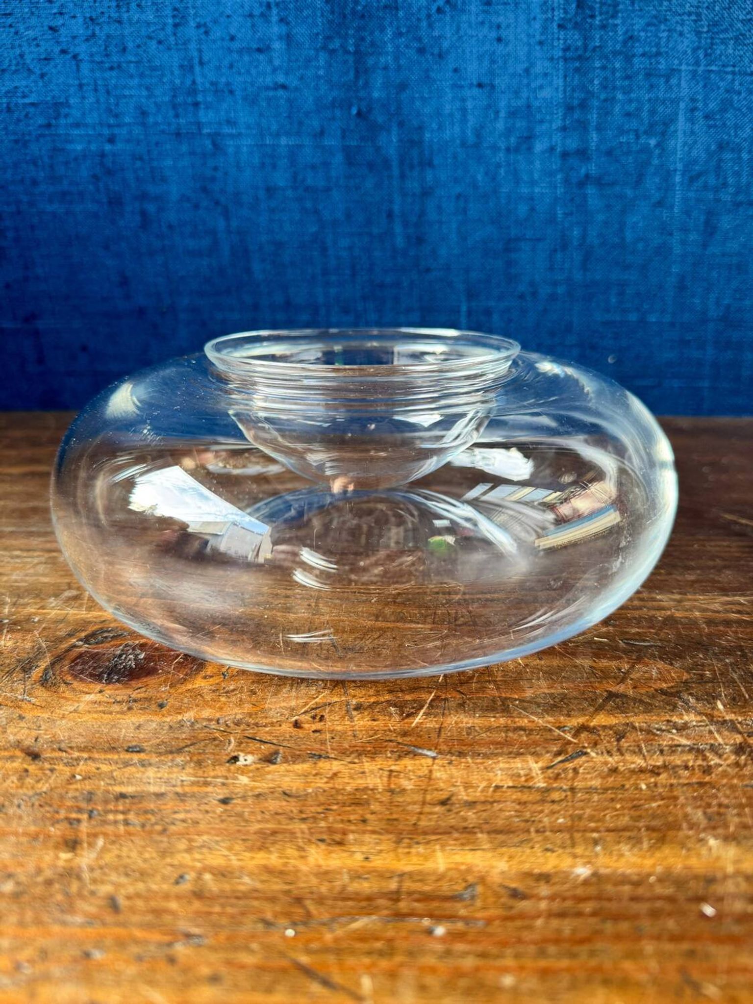 Baccarat crystal caviar bowl. 1990s.