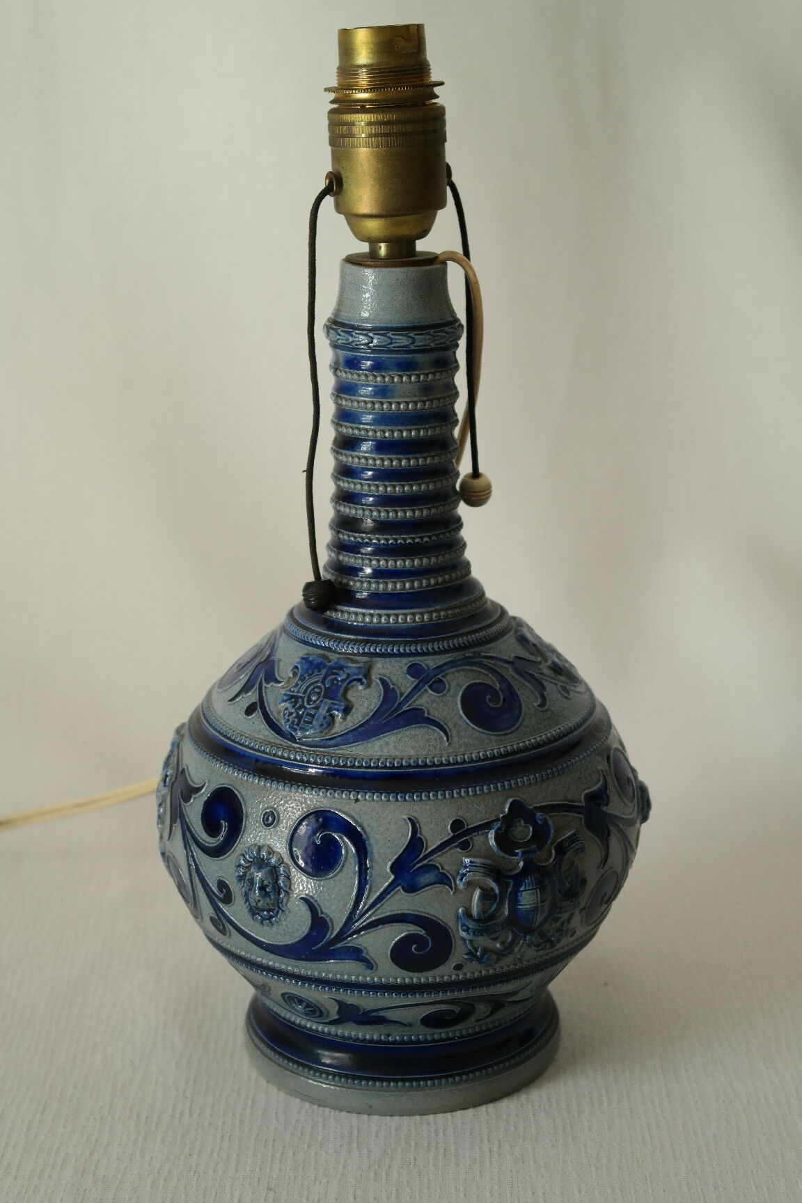 Lamp foot Sandstone blue Alsace/Germany XXth