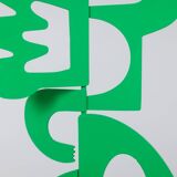 Antonine de Saint Pierre. Green sculpture “The Kiss”. Contemporary.