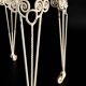 Wrought iron dessert table / Art Deco