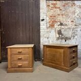 Raw oak drawer furniture