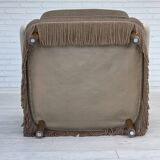 1970s, Danish armchair, original condition, furniture velour, beech wood.